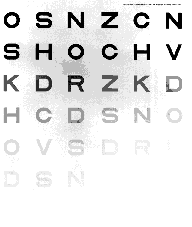 Pelli Robson Contrast Sensitivity Chart Buy